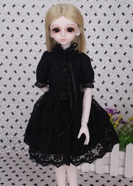 1/3 1/4 1/6 BJD Doll BJD/SD Fashion Black Dress Clothes Cute Doll Dress For Baby Girl Gift
