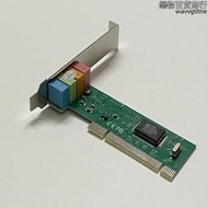 臺式機內置音效卡 主板PCI音效卡 8738晶片 模擬5.1聲道 小板獨立音效卡