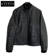 Neil Barrett黑色羅紋皮夾克，XS碼（二手）