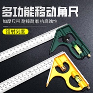 Stainless Steel Angle Ruler Horizontal Right Angle Ruler 90 Degree Measuring Wheel Ruler Triangle Ru