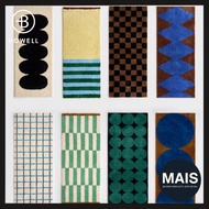 [BWTZ] Soft Long-Pile Jacquard Bedroom Rug / 8 Designs