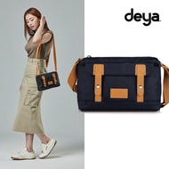 De deya-Wander Blue Crossbody Bag-Side Backpack Contrast Color Water Repellent Nylon Lightweight Sma