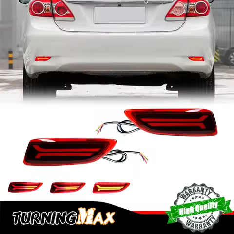 Rear Bumper Reflector LED Lights For 2011-2013 Toyota Corolla Lexus CT200h Tail Brake/Rear Fog Lamp,