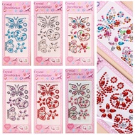 Children's Award Sticker Girl Decoration Paste Diamond Sticker Acrylic Crystal Stereoscopic Flash Di