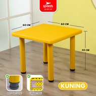 SPEEDS Meja Belajar Bundar Anak HDPE Kids Table Meja Lingkaran TK Paud Meja Warna Warni Colorful Kid