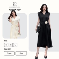 Derose Studio – Elysia Dress elegant Japanese silk Dress with flowers