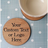 Cork Coaster Wood Coaster gift Personalized Engraved bulk order