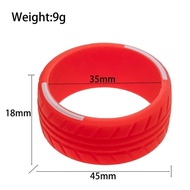 Silicone Steering Wheel Cover for RC Transmitter - Universal Grip for Futaba NB4, 7PX, Trxs TQi, San