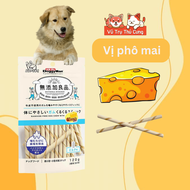 Snack cho Chó dạng que gặm Doggy Man 120g hương sữa phô mai bò
