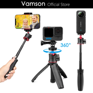2024 XIN-3Vamson Tripod for Gopro Hero 11 10 Black Mini Portable Selfie Stick Monopod Mount Accessories for Insta360 X3 ONE X2 Dji Camera