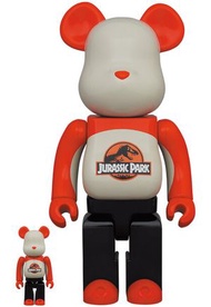 MEDICOM TOY - Be@rbrick BEARBRICK 侏羅紀公園 100% & 400%