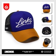 LINKSWEAR TOPI PRIA TOPI TRUCKER HAT TOPI JARING GREY TOSCA