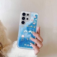 Liquid Glitter Quicksand For Samsung S9 Plus S10 5G S8 S20 S21 A12 A13 A14 A15 A16 A55 Starfish dolp