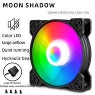 Coolmoon Fan Casing Pc 12Cm Shadow Black Led Rgb - Hitam/Putih