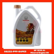 08232-P99-K4PE3 Honda SP 10W30 Mineral Engine Oil 4 Liter