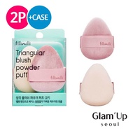 🇰🇷 [Fillimilli] Triangular Blush Powder Puff 2p Olive Young Makeup Tool Korea