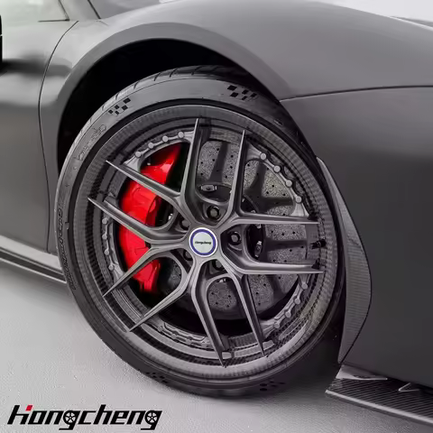 Carbon Fiber Rims Customization 5x120 5x112 5x114.3 18 -24inch 2 Piece Forged Wheels for Lamborghini