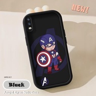 For OPPO R17 R15 Pro R11 R11S Cartoon Marvel Phone Casing Soft Silicone TPU Full Cover Shockproof Camera Lens Protect Case