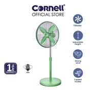 Cornell Metal Stand Fan 16 Inch | CCF-1610CP - 4 Blades - Adjustable Height - Strong Wind - 3 Speed