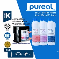 LELONG Pureal Picogram Korea 3 filters, 19cm replacement Filter Cartridge for 3m hcd2, 3m hcd2 Filte