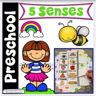 Printable Five Senses Kid Interactive Book 60 pages