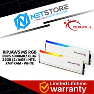 G.SKILL Ripjaws M5 RGB DDR5-6000 CL36-36-36-96 32GB (2x16GB) Intel XMP - White - F5-6000J3636F16GX2-