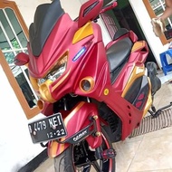 Full Set Body NMax Predator Old Grafis Merah Gold Dop ( 2015-2019 )