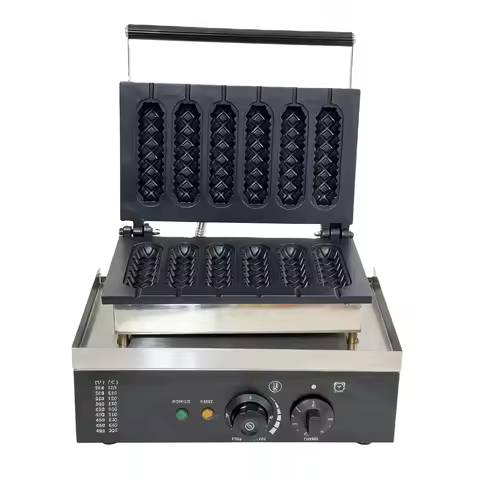 Commercial 110v/220v Waffle Dog Maker Easy to Operate for Waffle Sticks/Baker New Condition Corn Waf