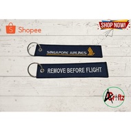 AVCRAFTZ AIRLINES REMOVE BEFORE FLIGHT AVIATION KEYTAG KEYCHAIN KEY HOLDER BAG TAG