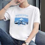 24 hour"Garfield cartoon printed short sleeved T-shirt formen and women, loose casual topA47"