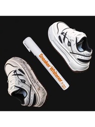 單支白色鞋清潔筆，OPP袋裝-中底筆與精確白色筆-可安全使用於帆布、尼龍等材質