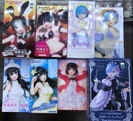 全新 Taito 景品 雷姆 加藤惠 櫻島麻衣 狂三 re:zero 路人女主 約會大作戰 豬頭少年