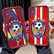 Soft Case for Xiaomi Redmi Note 8 POCO M3 9A A1 9T A2 C-18 Air Force FC Burgundy