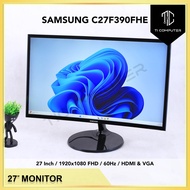 SAMSUNG 27 inch FHD Curved Monitor C27F390FHE 1080P 4ms FreeSync HDMI Refurbished Monitor