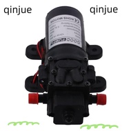 QINJUE 12V DC Water Transfer Pump, Electric 12 Volt Diaphragm Pump, with Pressure Switch 4.5 L/Min 1.2 GPM 80 PSI Self Priming Sprayer Pump for Weed ATV Marine Boat