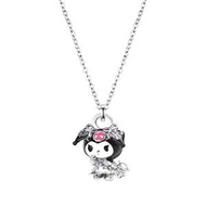 Kuromi 925 純銀吊墜項鍊 (優雅 Lolita款)