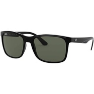 Ray-Ban 4232 601/9A 57 Black Plastic Frame G15 Gray Green Plastic Polarized Lens