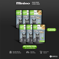 Combo 6 x Pate Minino Plus cho mèo vị Xà lách Thịt gà 70g