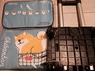 柴犬四輪摺疊保溫購物車