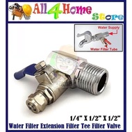 1/4 x 1/2 Water Filter Extension Filter Tee Filter Valve