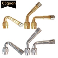 C5GOON 45/90/135 Degree Angle Brass Motorcycle Bent Valve Adaptor Tyre Tube Valve Extension Adapter 