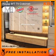 (FREE Installation+Shipping) KBS Milosz 8FT TV Cabinet / Wall Mounted / Hanging TV Stand / 243.4L x 
