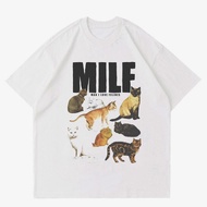 CAT LOVERS T-SHIRT - MILF | AESTHETIC CAT T-SHIRT | CAT PICTURE T-SHIRT