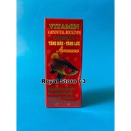 Vitamin Aminoval Rockemin Complex increases color and color for Arowana fish