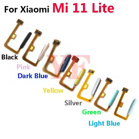 For Xiaomi Mi 11 Lite 5G 4G 11 Youth Power Button FingerPrint Touch ID Sensor Flex Cable Replacement