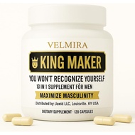 Velmira.King Maker Supplement for Men 13-in-1.Sugar-Free .Energy Support .Muscle Recovery.Health Sup