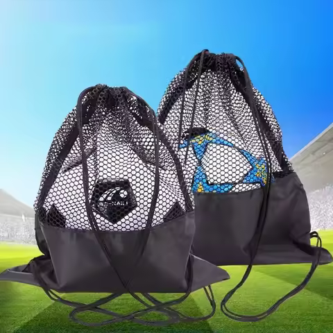 Basketball Bag Double Shoulder Drawstring Bag Ball Bag Multifunctional Student Football Storage Bag