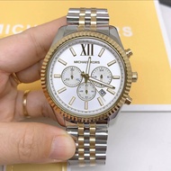 Guaranteed Original Michael Kors Lexington Chronograph Stainless Steel Watch MK8344 With 1 Year Warranty For Mechanism
