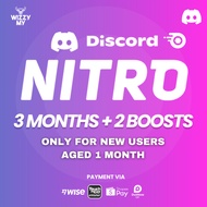 Discord Nitro 3 Month + 2 Server Boost