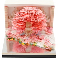3D Calendar 2026, 3D Notepad, 2026 Desk Calendar Notepad, Clear Display with Light Crystal, Creative